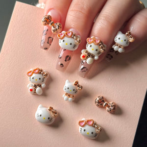 【AURA GLITTER】Leopard Kitty Parts Summer Vacation