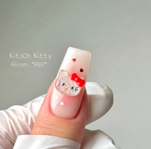 【AURA GLITTER】Kitty Kitty Nail Parts Sanrio
