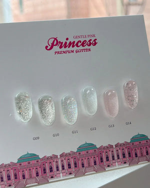 【GENTLE PINK】Princess - Premium glitter 6pc collection