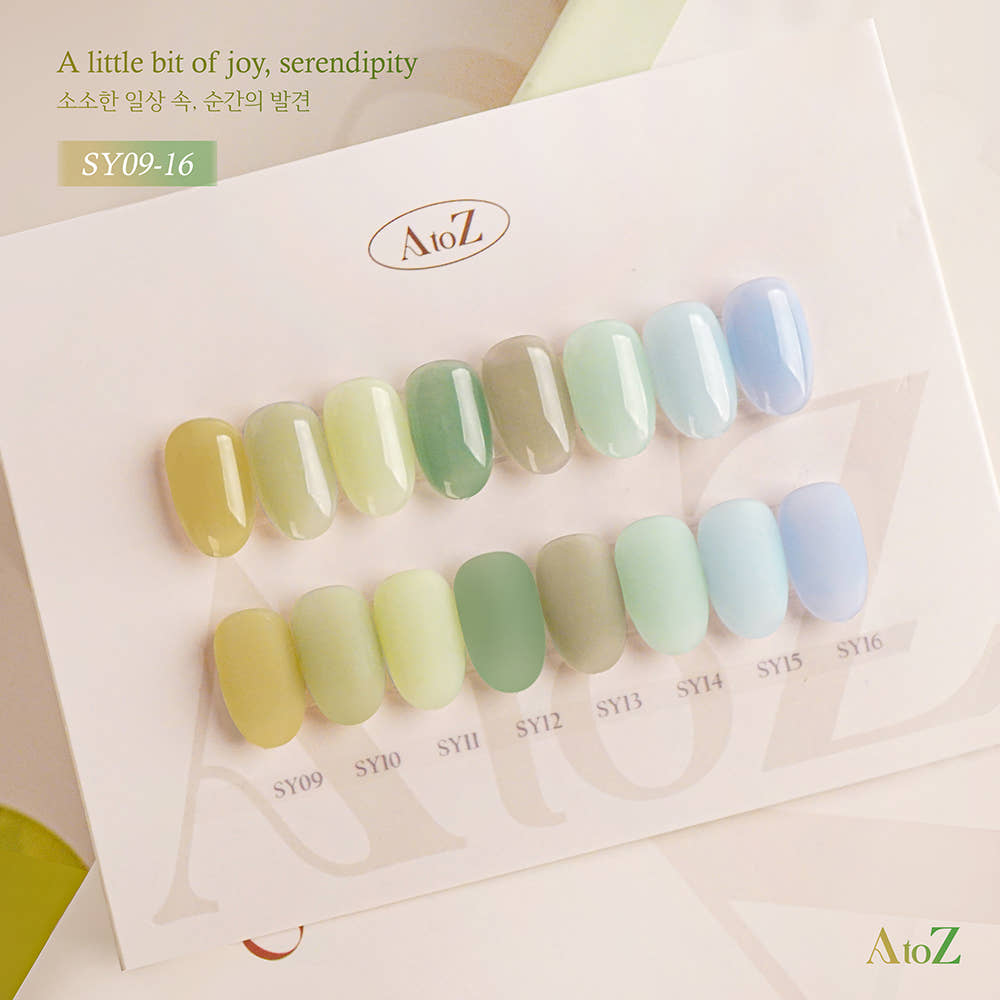 【AtoZ】Syrup Gel 40 Types Open Set Display Rack + Chart Board Included This Month's Art Gel Nail