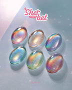 【Mayour】Sherbet Hologram Magnetic Gel 6-piece set