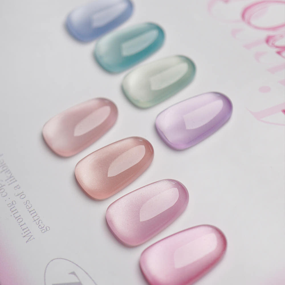 【AtoZ】Mirroring Fine Magnetic Gel 8-piece Set Art of the Month Magnetic Nail