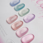 【AtoZ】Mirroring Fine Magnetic Gel 8-piece Set Art of the Month Magnetic Nail