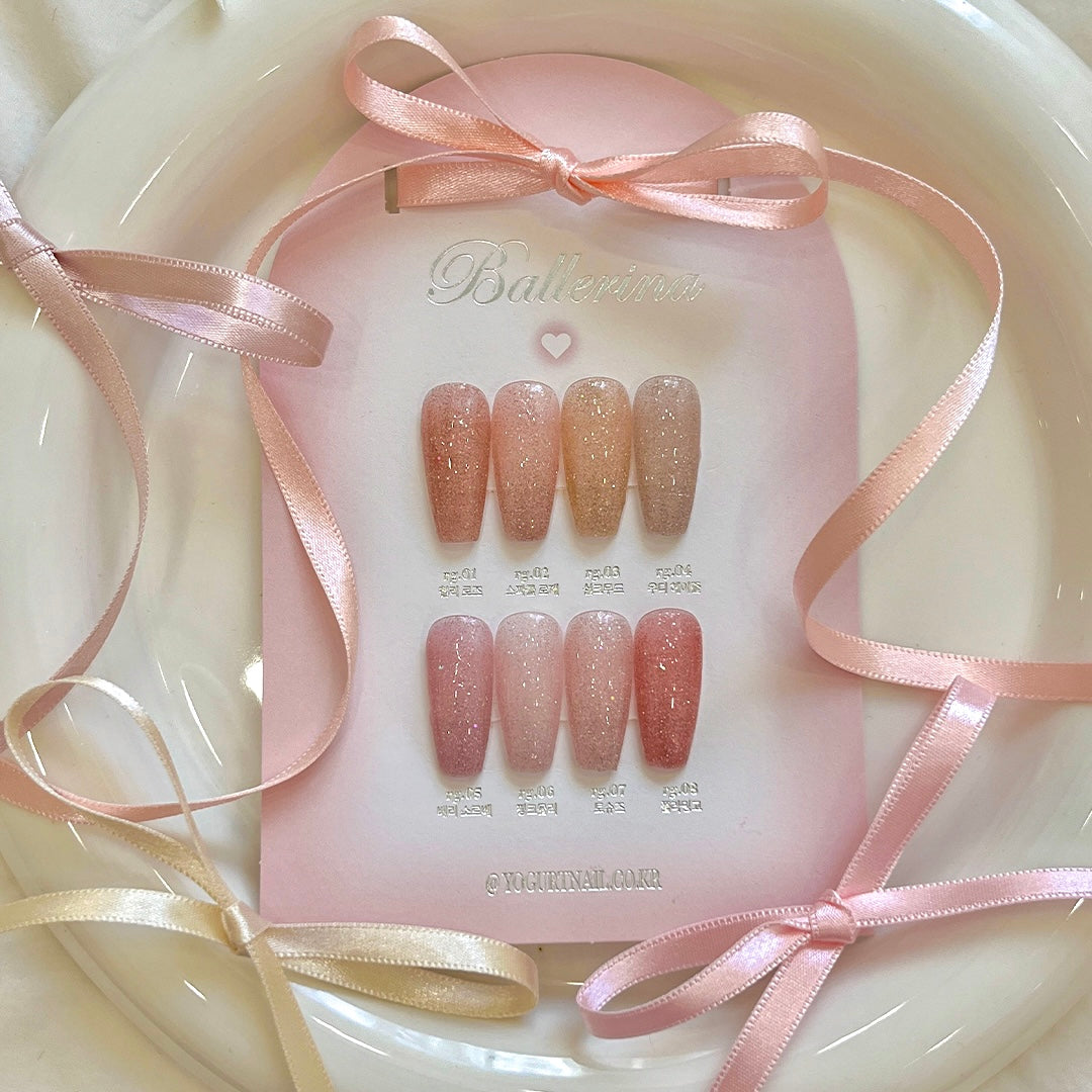 【YOGURT】'Ballerina' Reflective Glitter Gel #RG08 Flamingo