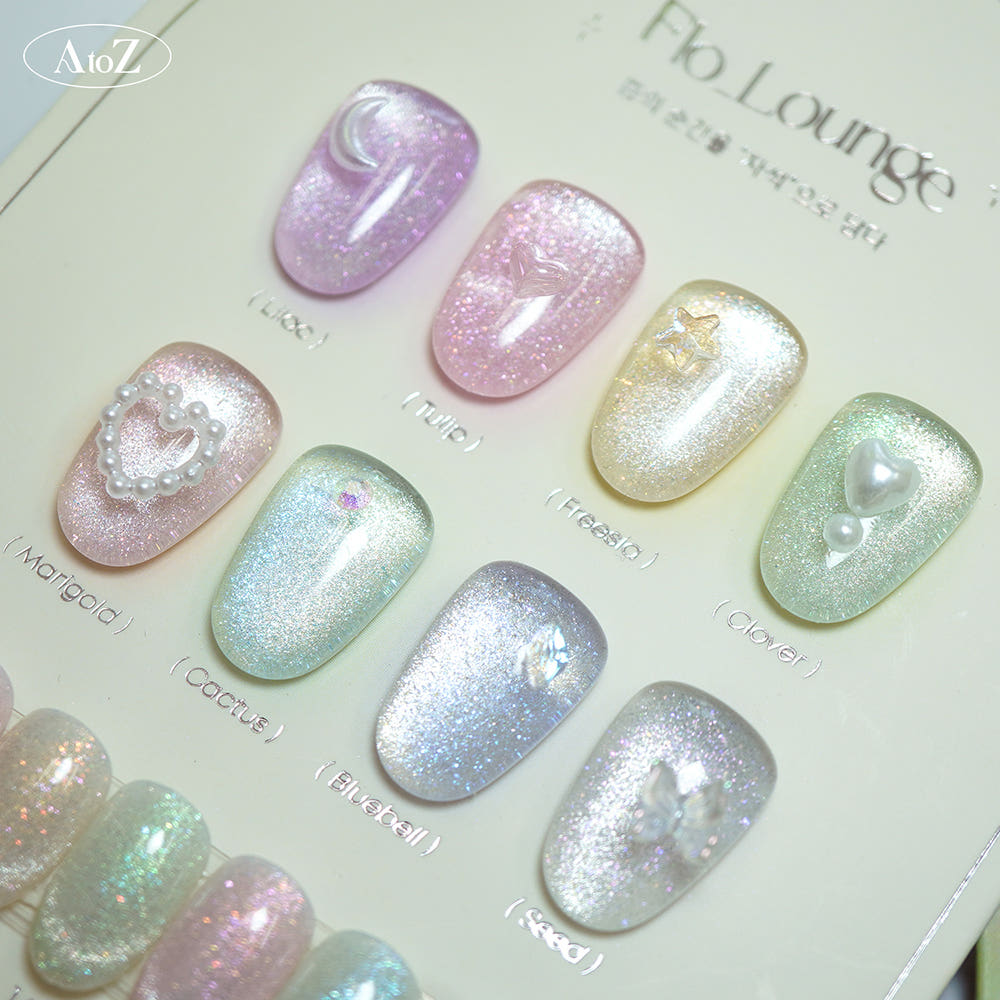 【AtoZ】 Spring New Magnetic Gel 8-piece Collection / Flo-Launge magnet season1 8-piece  Collection