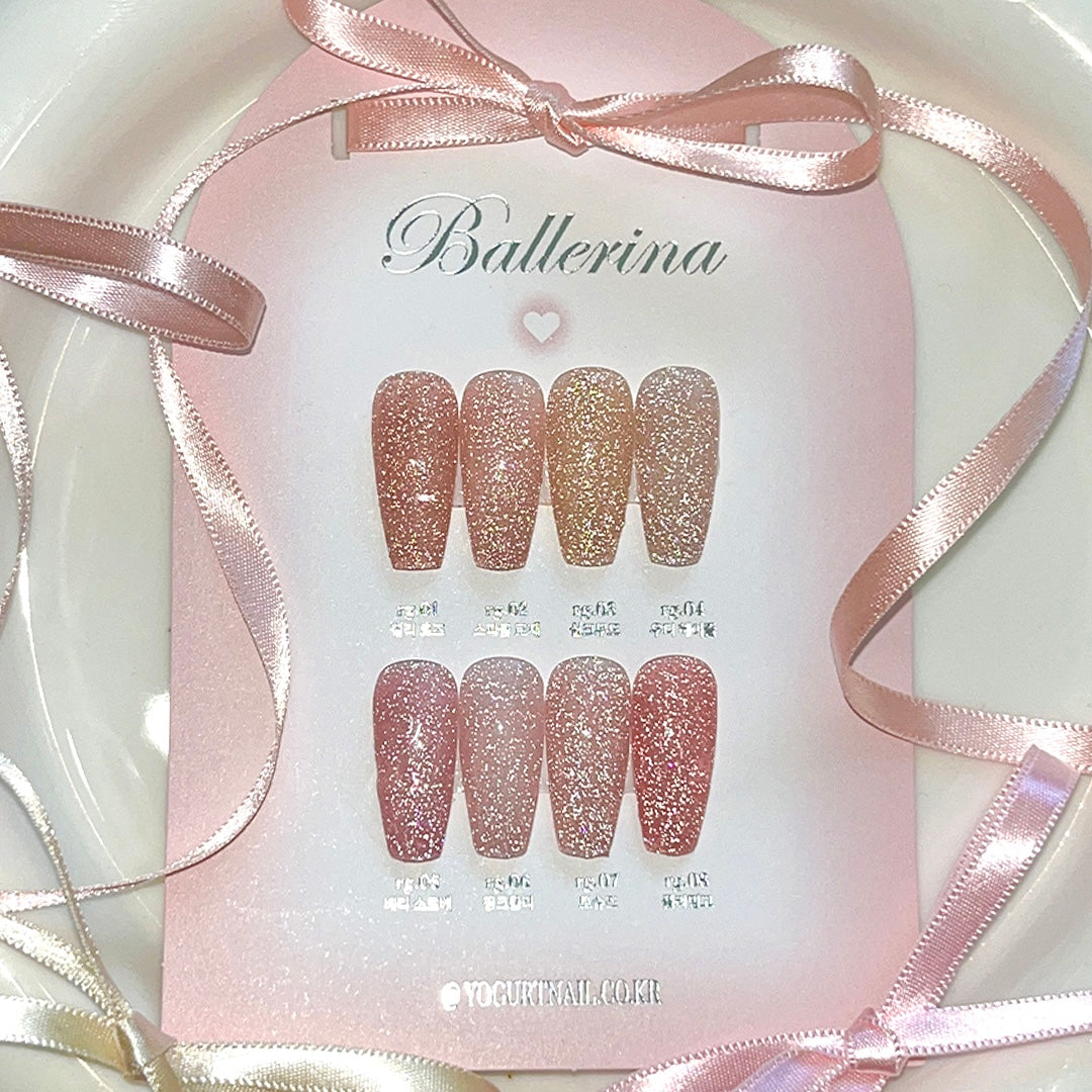 【YOGURT】'Ballerina' Reflective Glitter Gel #RG08 Flamingo