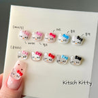 【AURA GLITTER】Kitty Kitty Nail Parts Sanrio