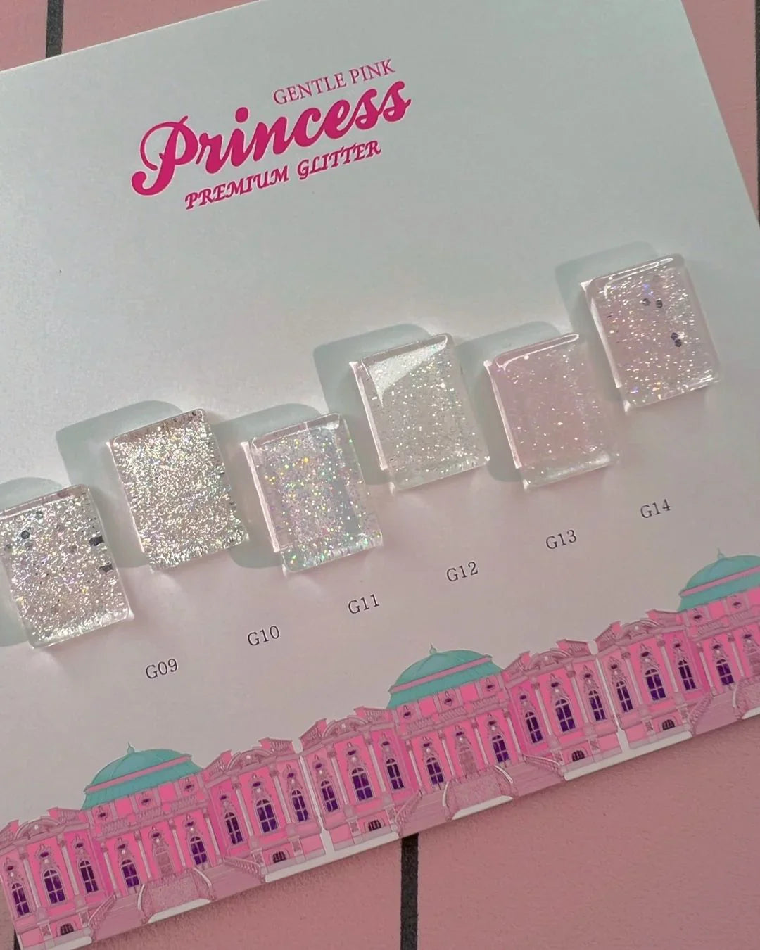 【GENTLE PINK】Princess - Premium glitter 6pc collection