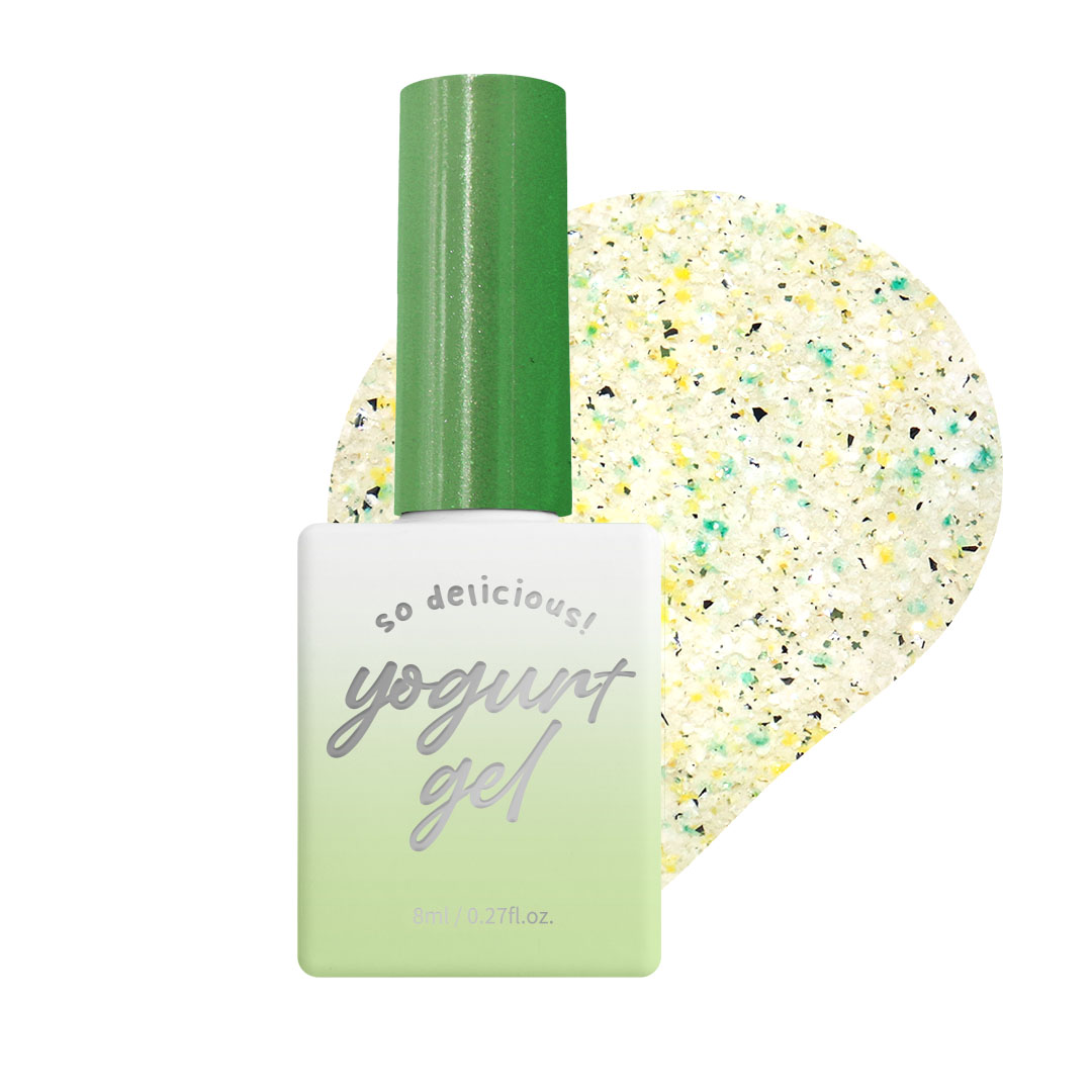 【YOGURT】Twin Tweed Glitter Gel #G52 Green Tea