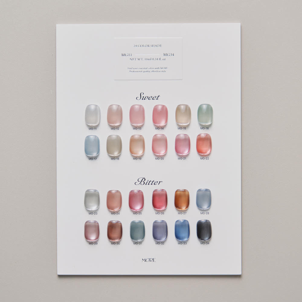 【MOREGEL】Bitter-Sweet (24 types) Single Item / Magnet Gel