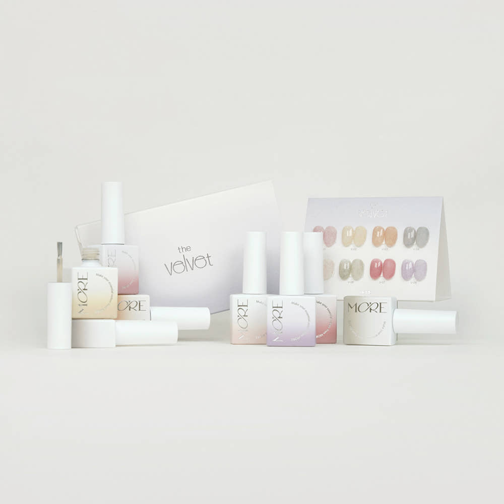 【MOREGEL】The Velvet Set (8 pieces) / Velvet Gel, Knit Gel