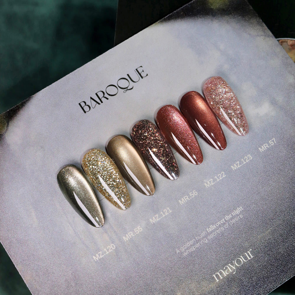【mayour】Baroque Glitter Gel Magnetic Gel 7-piece set