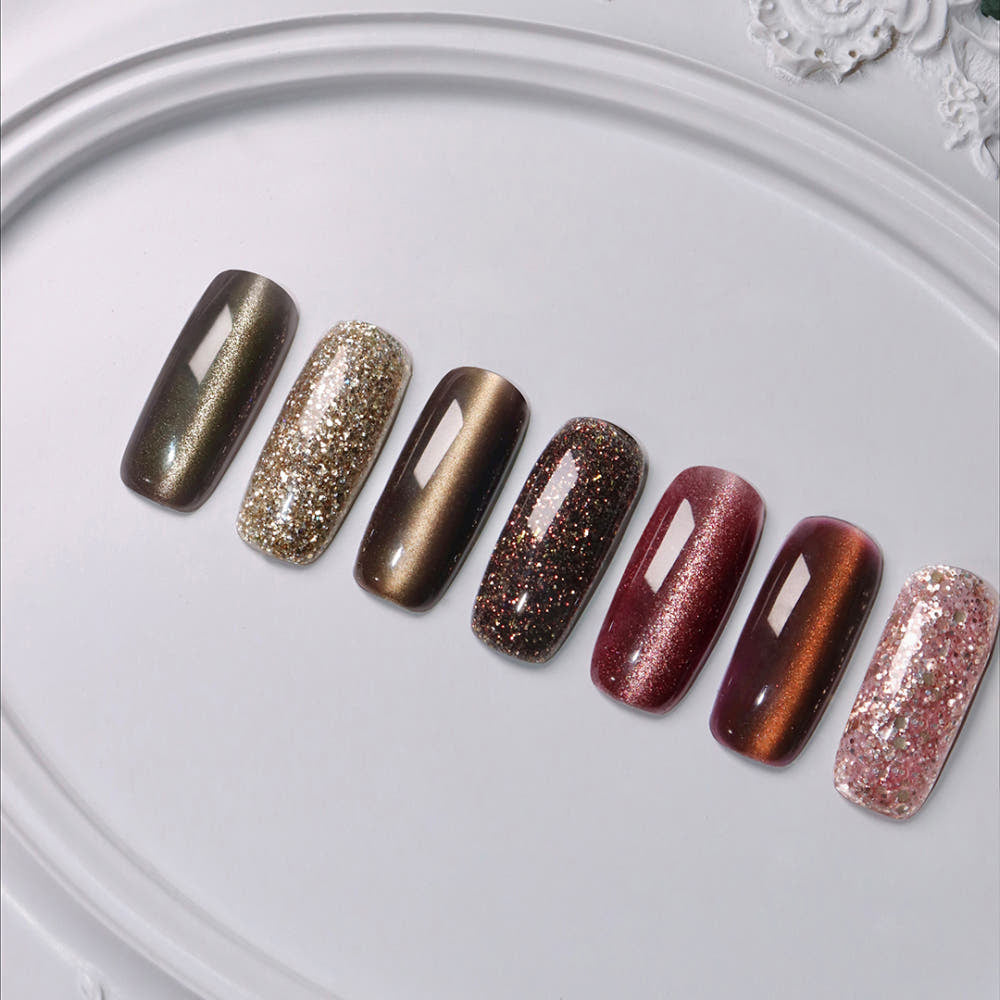 【mayour】Baroque Glitter Gel Magnetic Gel 7-piece set