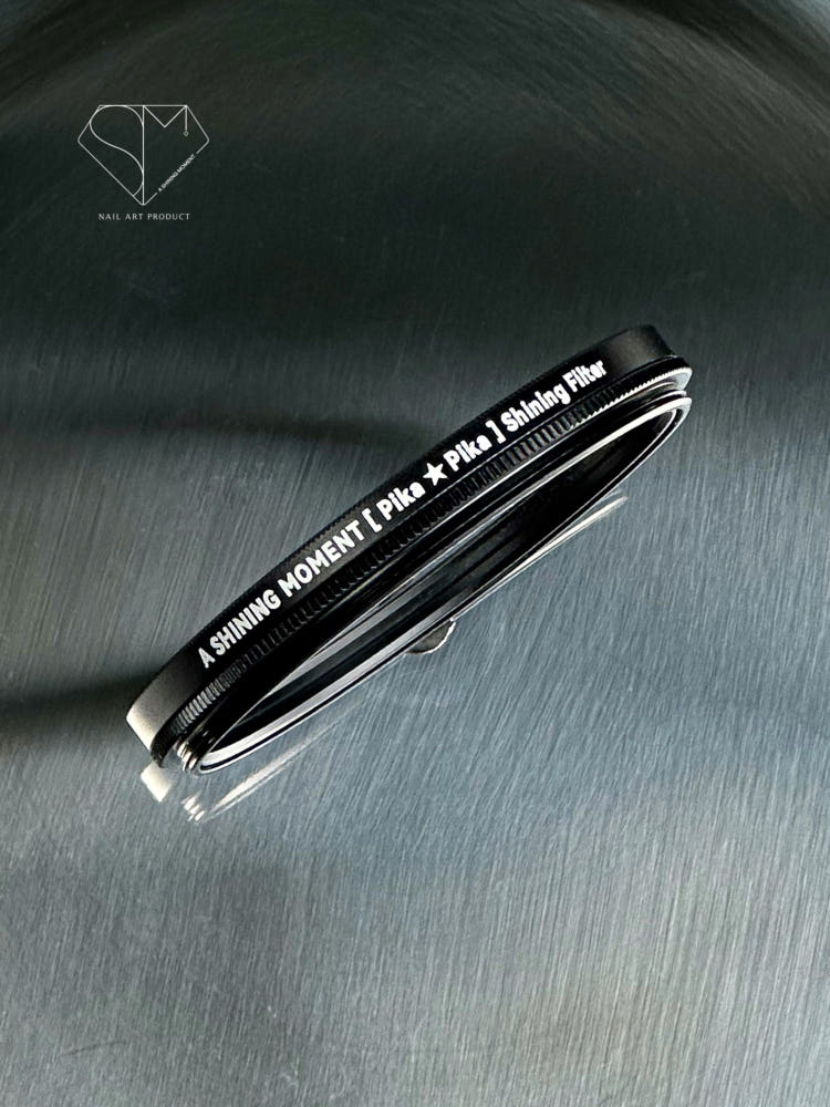 【A.Shining Moment】Pika Pika Lens Shining Filter/Single Starlight Lens for Nail Photography ＋ Holder Clip