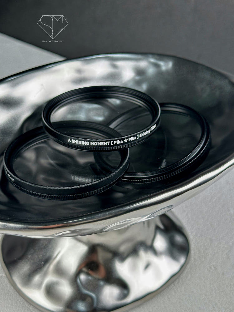【A.Shining Moment】Pika Pika Lens Shining Filter/Single Starlight Lens for Nail Photography ＋ Holder Clip