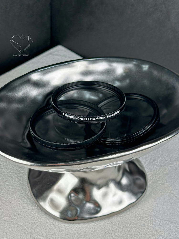 【A.Shining Moment】Pika Pika Lens Shining Filter/Single Starlight Lens for Nail Photography ＋ Holder Clip