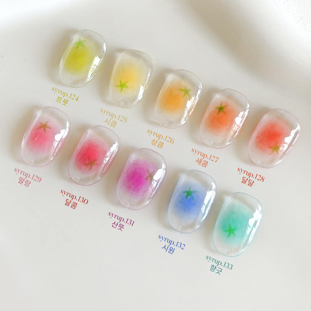【YOGURT/受注販売(1週間前後納期)】Yogurt Gel Nail Fruit Syrup Syrup Gel 10-piece Collection